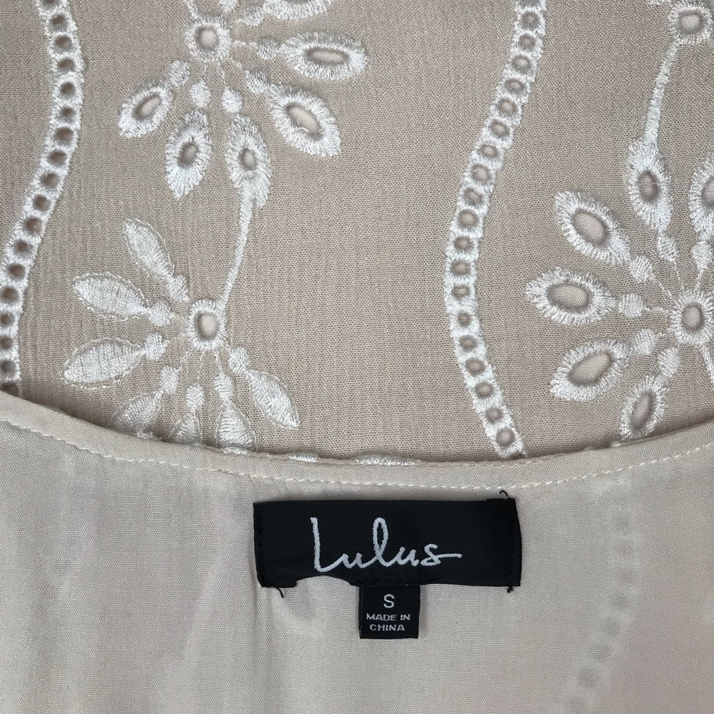 Lulus Floral Embroidered Women’s Blouson-Top - S - Picture 11 of 16
